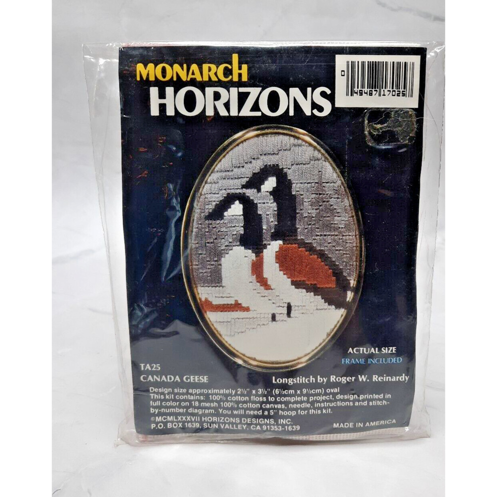 Vintage Horizons Monarch Longstitch Mini Frame Kit TA25 Canada Geese